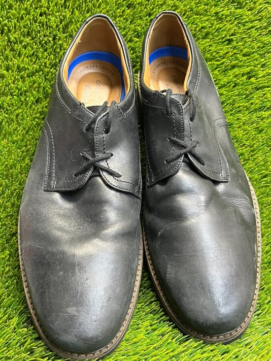 Clarks Bayhill Mens Size 12 Black Casual Leather Plain Toe Oxford Dress Shoes main image 9